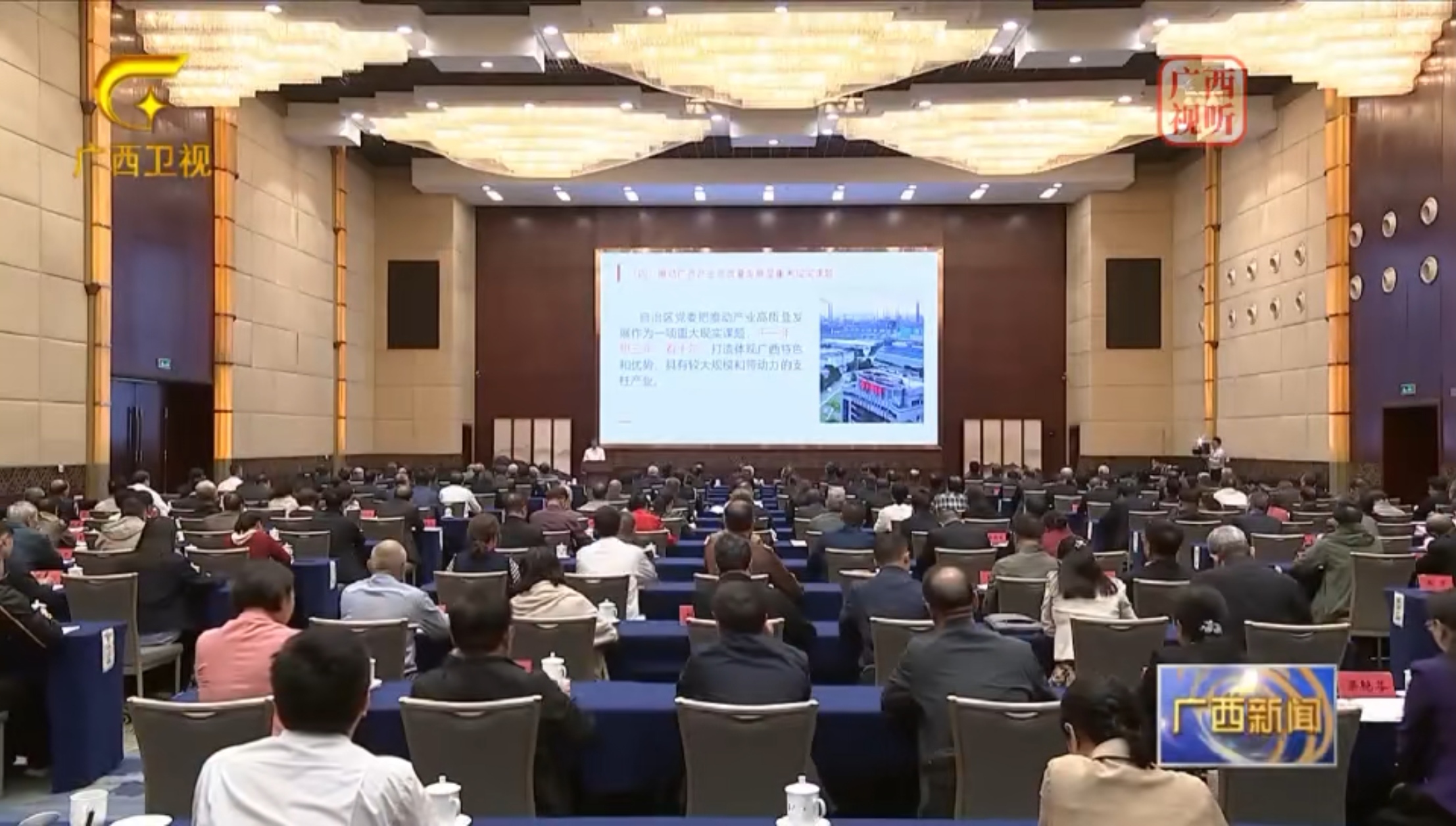 陈刚向全区老干部代表作形势报告